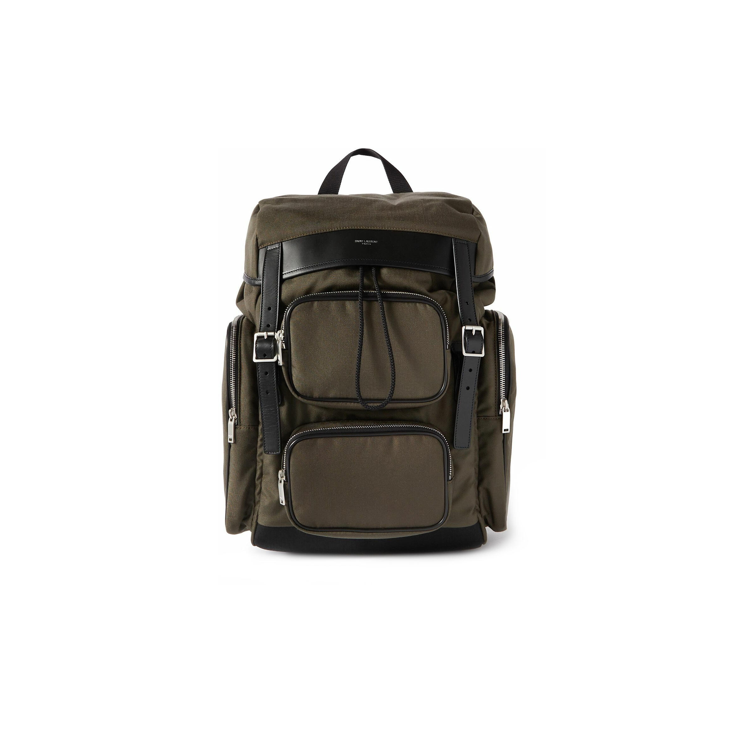 Y51 CITY MULTI-POCKET BACKPACK IN ECONYL®, SMOOTH LEATHER AND NYLON 437110FABO12986 (34*42*22cm) Master Quality